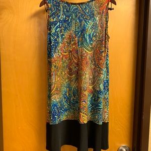 Multi color paisley dress